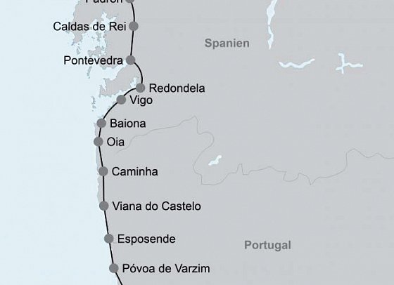 Wandern auf dem Jakobsweg – Die portugiesische Route an der Küste intensiv