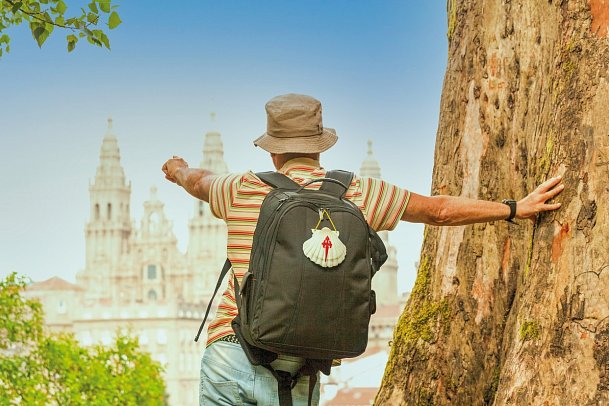 Wandern auf dem Jakobsweg – Die portugiesische Route an der Küste intensiv - Kathedrale, Santiago de Compostela