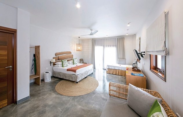 Les Lauriers Eco Hotel & Restaurant - Wohnbeispiel Family Room (Zimmercodierung FB3)