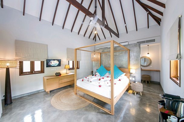 Les Lauriers Eco Hotel & Restaurant - Wohnbeispiel Honeymoon Suite (Zimmercodierung WH1)