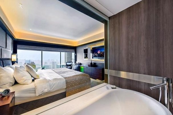 Pan Pacific Singapur - Wohnbeispiel Deluxe Panoramic (Zimmercodierung UB1)