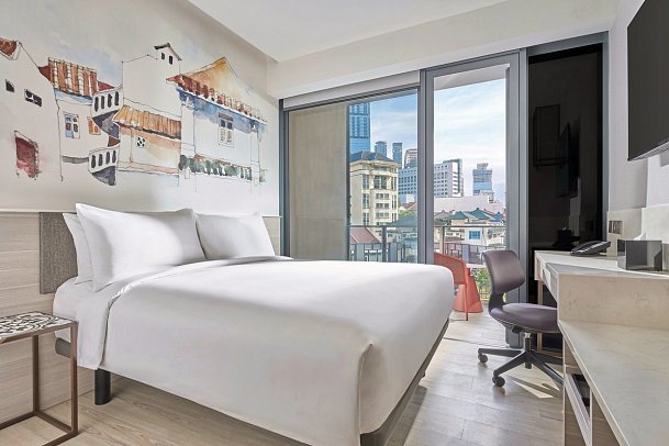 Mercure ICON Singapore City Centre - Wohnbeispiel Classic with Balcony (Zimmercodierung UB2)