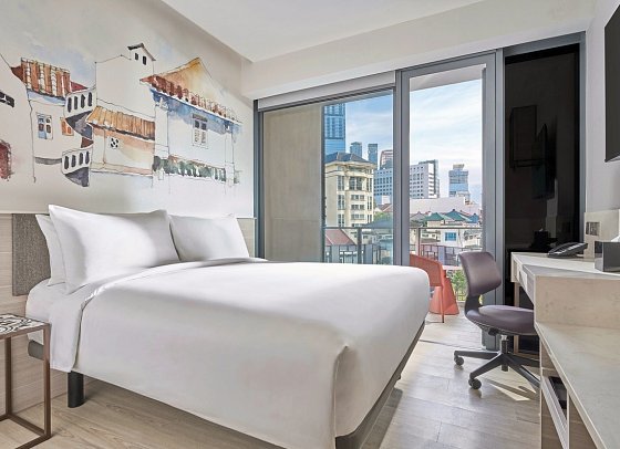 Mercure ICON Singapore City Centre - Wohnbeispiel Classic with Balcony (Zimmercodierung UB2)