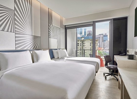 Mercure ICON Singapore City Centre - Wohnbeispiel Deluxe Triple (Zimmercodierung UD1)