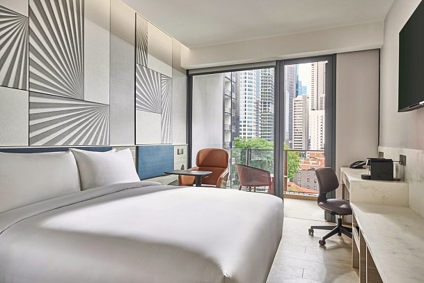 Mercure ICON Singapore City Centre - Wohnbeispiel Classic with Balcony (Zimmercodierung UB2)