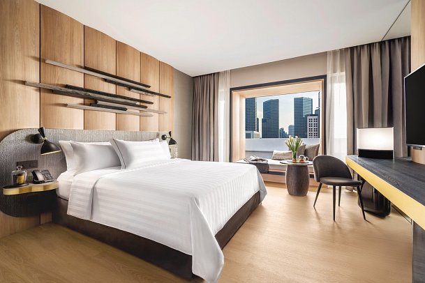Parkroyal Collection Marina Bay - Wohnbeispiel Lifestyle Premier Room (Zimmercodierung UM1)