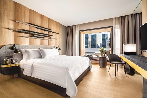Parkroyal Collection Marina Bay - Wohnbeispiel Lifestyle Premier Room (Zimmercodierung UM1)