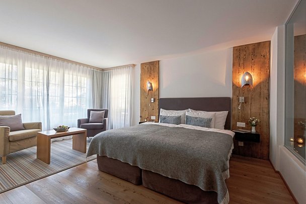 Le Mirabeau Resort & Spa - Wohnbeispiel Juniorsuite Alpine mit Matterhornblick (Zimmercodierung JD1)