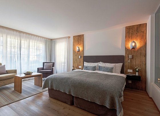 Le Mirabeau Resort & Spa - Wohnbeispiel Juniorsuite Alpine mit Matterhornblick (Zimmercodierung JD1)