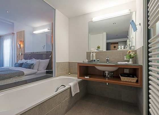 Le Mirabeau Resort & Spa - Wohnbeispiel Juniorsuite Alpine mit Matterhornblick (Zimmercodierung JD1)
