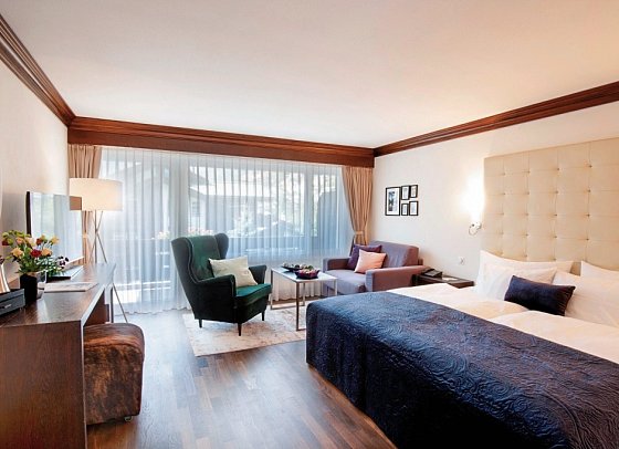 Le Mirabeau Resort & Spa - Wohnbeispiel Doppelzimmer Deluxe Matterhorn (Zimmercodierung DD1)