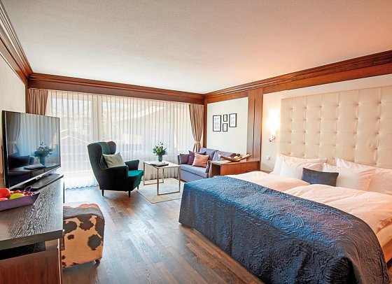 Le Mirabeau Resort & Spa - Wohnbeispiel Juniorsuite Deluxe Matterhorn (Zimmercodierung JD1)