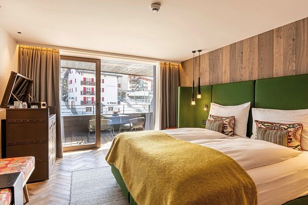 Hotel Zermama - Wohnbeispiel Doppelzimmer Matterhorn (Zimmercodierung DB2)