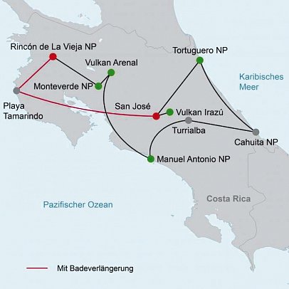 Wildlife Pur von der Karibik zum Pazifik (mit Badeverlängerung)
