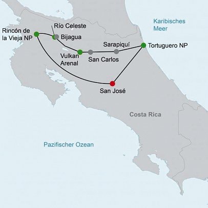 Farbenmeer Costa Rica