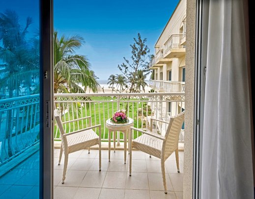 Hilton Salalah Resort - Beispiel Balkon Sea View (Zimmercodierung UGM)