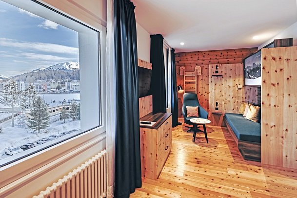 Hotel Laudinella - Wohnbeispiel Familienzimmer (Zimmercodierung FB1)