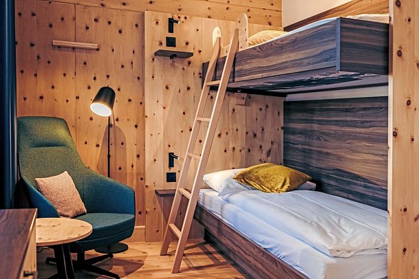 Hotel Laudinella - Wohnbeispiel Familienzimmer (Zimmercodierung FB1)