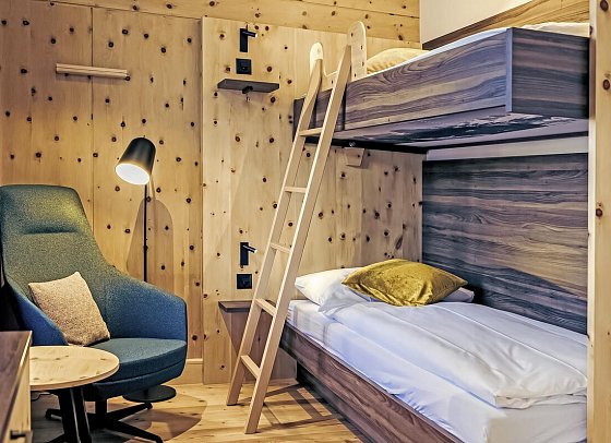 Hotel Laudinella - Wohnbeispiel Familienzimmer (Zimmercodierung FB1)