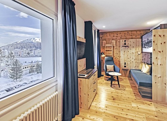 Hotel Laudinella - Wohnbeispiel Familienzimmer (Zimmercodierung FB1)