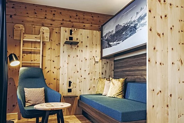 Hotel Laudinella - Wohnbeispiel Familienzimmer (Zimmercodierung FB1)