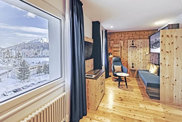 Hotel Laudinella - Wohnbeispiel Familienzimmer (Zimmercodierung FB1)