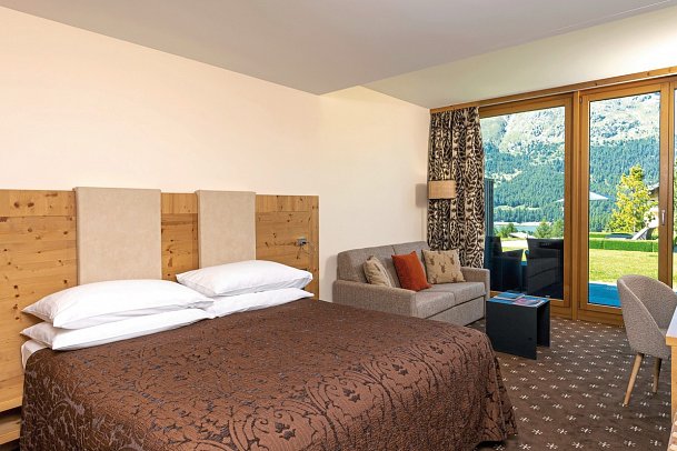 Nira Alpina - Wohnbeispiel Doppelzimmer Garten (Zimmercodierung DB1)