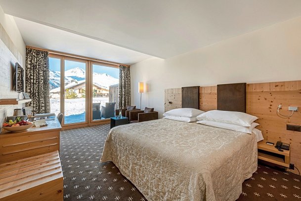 Nira Alpina - Wohnbeispiel Doppelzimmer Garten (Zimmercodierung DB1)