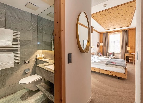 Hotel Edelweiss - Wohnbeispiel Doppelzimmer (Zimmercodierung DB1)