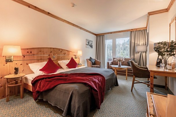 Arosa Alpine Club - Wohnbeispiel Doppelzimmer Superior (Zimmercodierung DS1)