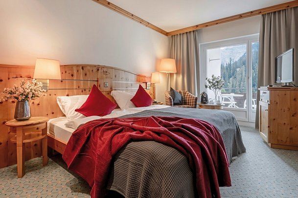 Arosa Alpine Club - Wohnbeispiel Doppelzimmer Deluxe (Zimmercodierung DD1)
