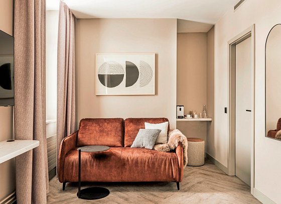 Altein Arosa, a Faern Collection Resort - Wohnbeispiel Doppelzimmer Deluxe Corner (Zimmercodierung UDB)