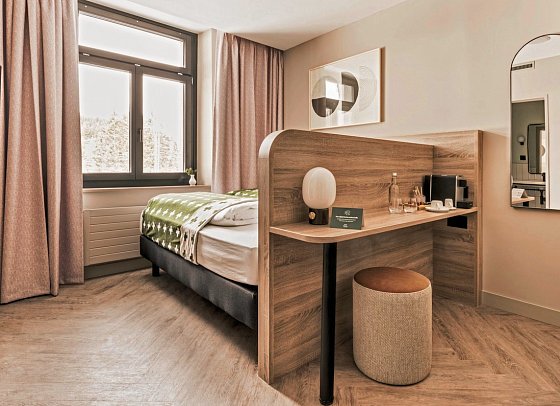Altein Arosa, a Faern Collection Resort - Wohnbeispiel Einzelzimmer (Zimmercodierung EB1)