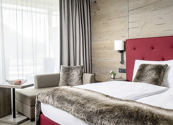 AMERON Davos Swiss Mountain Resort - Wohnbeispiel Doppelzimmer Komfort (Zimmercodierungen DF1 & EF1)