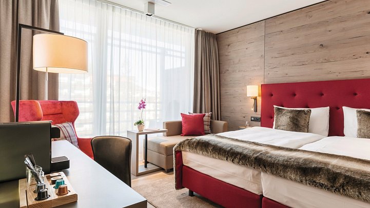 AMERON Davos Swiss Mountain Resort - Wohnbeispiel Doppelzimmer Comfort (Zimmercodierung DM1)