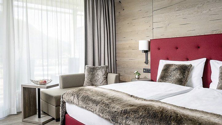 AMERON Davos Swiss Mountain Resort - Wohnbeispiel Doppelzimmer Komfort (Zimmercodierungen DF1 & EF1)