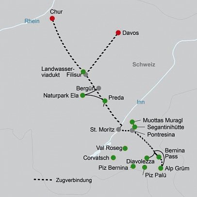 Alpine Circle Bahnwandern (4 Nächte)