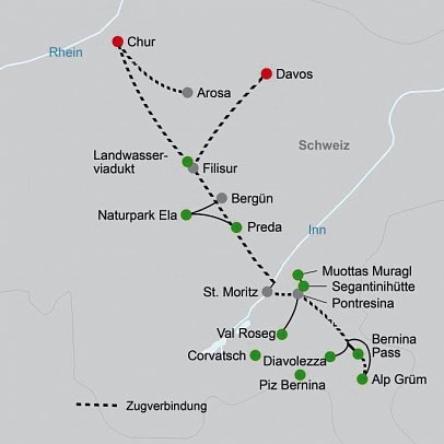 Alpine Circle Bahnwandern intensiv (7 Nächte)