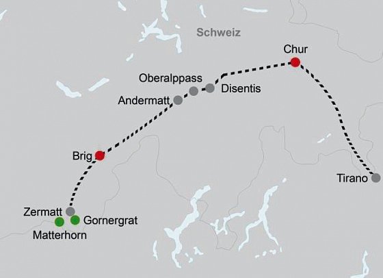 Bernina- und Glacier Express Winterzauber
