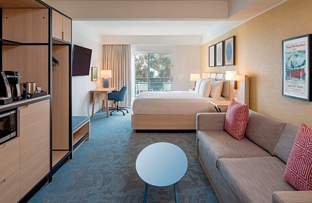 Hilton Garden Inn Dana Point Doheny Beach - Wohnbeispiel Coastal View King (Zimmercodierung U1N)