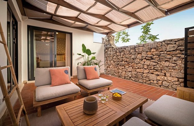 Valamar Amicor Resort - Beispiel Terrasse Suite für 2 plus 3 (Zimmercodierung WIG)