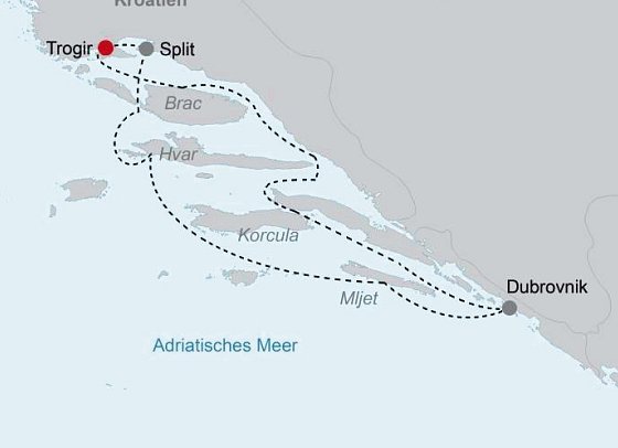 Kreuzfahrt Highlights Dalmatien