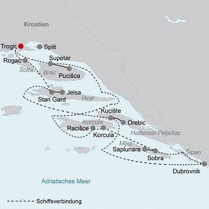 Inselhüpfen Mitteldalmatien
