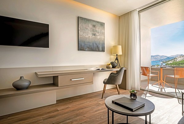Aminess Laurel Khalani Hotel - Wohnbeispiel Doppelzimmer Deluxe seitl. Meerblick (DDN) (Zimmercodierung DDN)