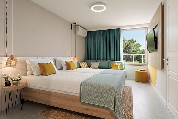 Sunny Makarska by Valamar - Wohnbeispiel Zimmer Superior für 2 plus 1 (Zimmercodierung DS1)