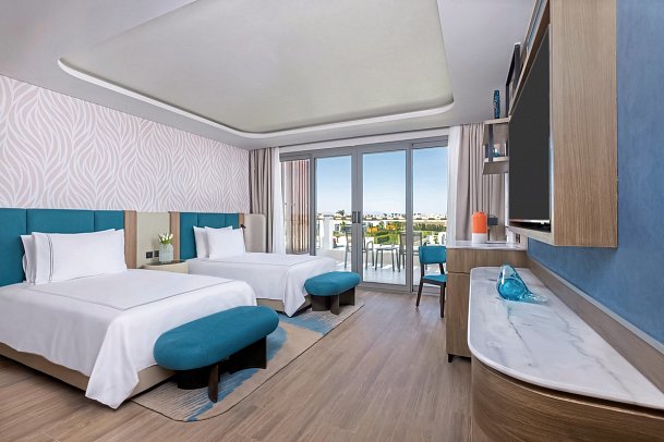 Rixos Radamis Sharm El Sheikh - Wohnbeispiel Doppelzimmer Superior Meerseite (Zimmercodierungen DSC & DCO)