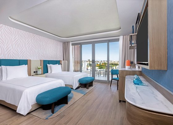 Rixos Radamis Sharm El Sheikh - Wohnbeispiel Doppelzimmer Superior Meerseite (Zimmercodierungen DSC & DCO)