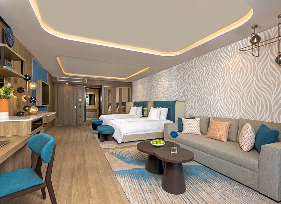 Rixos Radamis Sharm El Sheikh - Wohnbeispiel Doppelzimmer Deluxe Meerseite (Zimmercodierungen DDC & DC6)