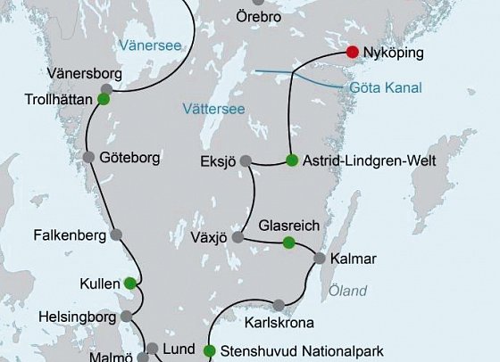 Von Küste zu Küste (ab Stockholm)
