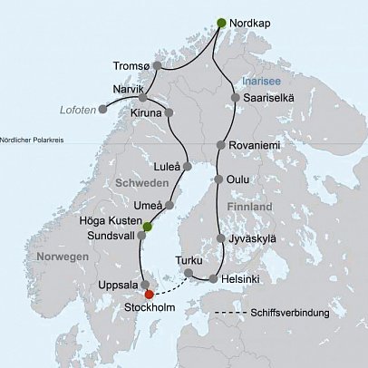 Skandinaviens Höhepunkte